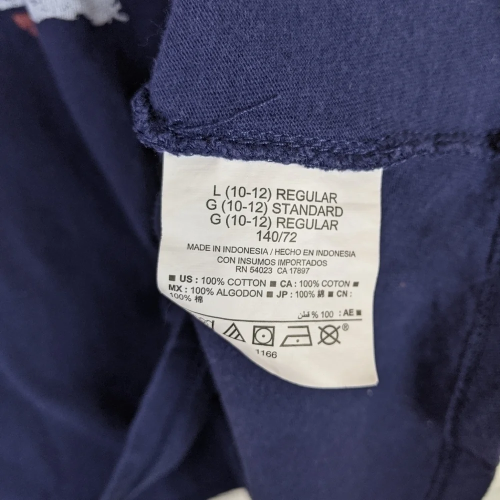 Old Navy Navy Blue V-neck T-shirt‎ Tee Top Large
